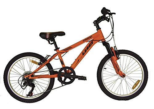 Umit 20 Pulgadas Bicicleta XR-200 Naranja, Partir de 6 años, con Cambio Shimano y Suspension Delantera, Unisex niños