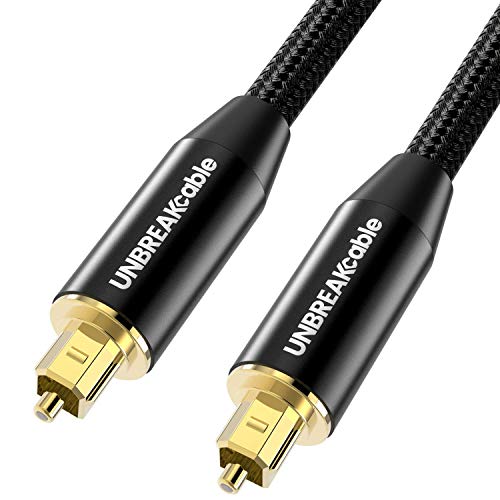 UNBREAKcable Cable Óptico de Audio Digital 2M - Nylon Trenzado Cable Óptico S/PDIF TOSLINK de Alta Fidelidad para Barras de Sonido,TV,Altavoces Surround de LG/Samsung/Sony/Philips,PS4,Playstation UNBREAKcable Cable Óptico de Audio Digital 2M - Nylon Trenzado Cable Óptico S/PDIF TOSLINK de Alta Fidelidad para Barras de Sonido,TV,Altavoces Surround de LG/Samsung/Sony/Philips,PS4,Playstation