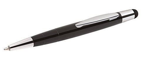 Wedo 26115001 - Bolígrafo y lápiz capacitivo 2 en 1 (10 cm), color negro