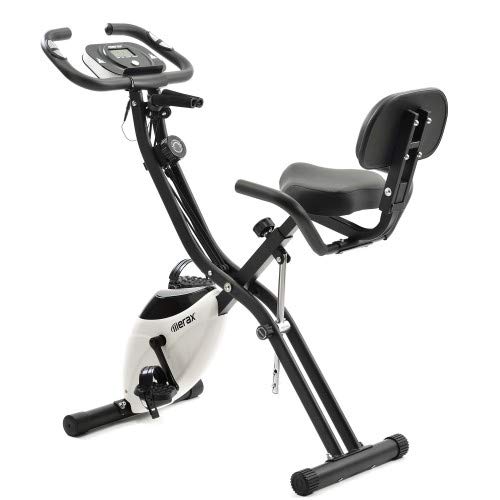 YL-Life - Bicicleta estática plegable magnética, para entrenamiento cardiovascular y entrenamiento en interiores, con ordenador de entrenamiento y bandas elásticas