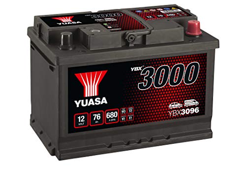 Yuasa YBX3096 Batería de coche SMF Starter recargable 12V 75Ah 650A