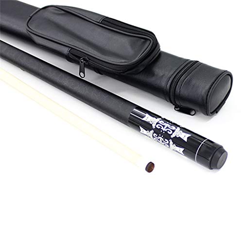 ZZQZZQ Tacos De Billar Snooker Cue Pool Cue 1/2 Split Arce Pie Delantero Cabeza Grande 13 Mm Negro 8 Pool Cues Estuche Portátil,A