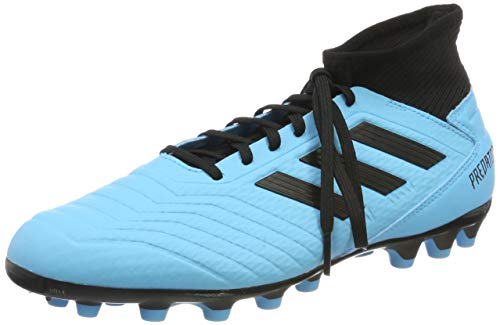 adidas Predator 19.3 AG, Zapatillas de Fútbol para Hombre, Azul (Bright Cyan/Core Black/Solar Yellow Bright Cyan/Core Black/Solar Yellow), 42 EU