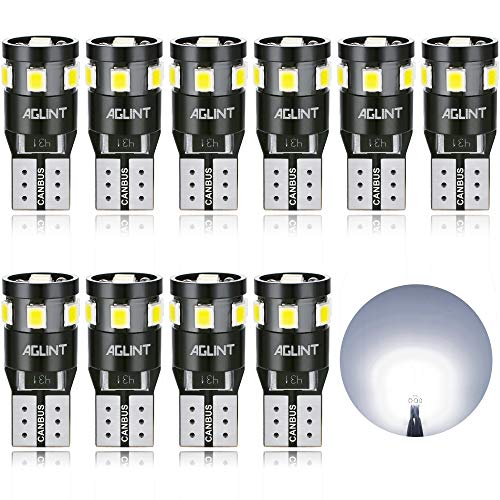 AGLINT T10 LED Bombillas CANBUS Super Brillante 12V W5W 194 168 2825 Para Coches Luces De La Matrícula Posición Laterales Iluminación Interior Luces Laterales 6000K Blanco 10 Piezas AGLINT T10 LED Bombillas CANBUS Super Brillante 12V W5W 194 168 2825 Para Coches Luces De La Matrícula Posición Laterales Iluminación Interior Luces Laterales 6000K Blanco 10 Piezas