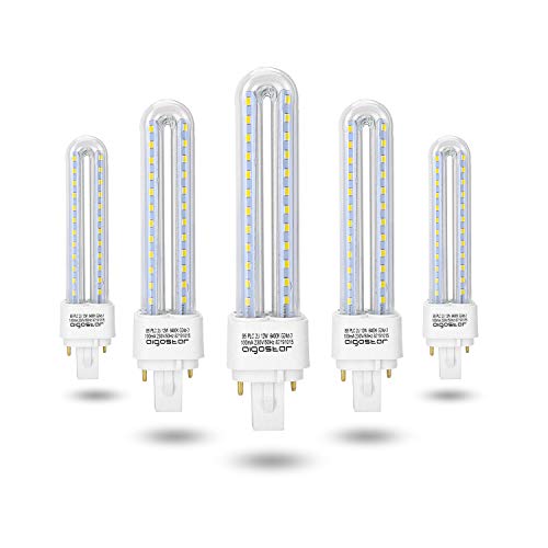 Aigostar 183646 - pack de 5 Bombilla PLC 2U, tubo de12 W, Luz fría 6400K. Aigostar 183646 - pack de 5 Bombilla PLC 2U, tubo de12 W, Luz fría 6400K.