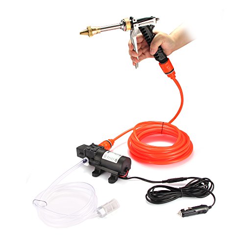 ALLOMN Bomba de la Lavadora del Coche, Kit de Lavado de Coches de Alta Presión Bomba de Limpieza de Coches Bomba de Agua Kit de Lavado de Pistola Pulverizadora Portátil 130PS DC 12V 80W ALLOMN Bomba de la Lavadora del Coche, Kit de Lavado de Coches de Alta Presión Bomba de Limpieza de Coches Bomba de Agua Kit de Lavado de Pistola Pulverizadora Portátil 130PS DC 12V 80W