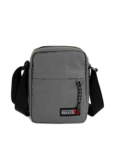 Bolso para Hombre Bolso Bandolera Coronel Tapiocca Casual con Solapa Bolsillos y Cremallera Denim 17.5x22x5.5 cm Gris Bolso para Hombre Bolso Bandolera Coronel Tapiocca Casual con Solapa Bolsillos y Cremallera Denim 17.5x22x5.5 cm Gris
