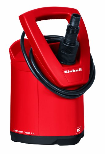 Einhell 4170666 GE-SP 750 LL - Bomba de aguas sucias (750W, capacidad de 15.000 l/h, profundidad max. de inversión 5m)
