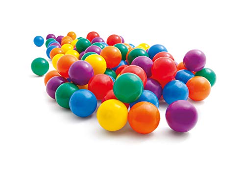 Intex 49602NP - Pack 100 bolas multicolor de 6,5 cm diámetro , color/modelo surtido Intex 49602NP - Pack 100 bolas multicolor de 6,5 cm diámetro , color/modelo surtido