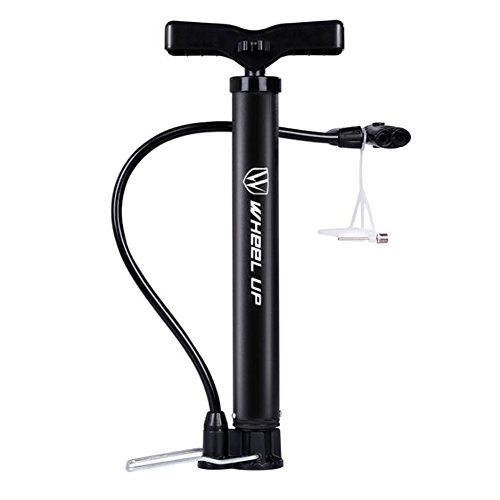 Letton Bomba de Suelo para Bicicleta, portátil, Reversible, válvulas Presta y Schrader, Mini Bomba de Aire para Bicicleta, 120 PSI con Aguja de Bola multifunción Letton Bomba de Suelo para Bicicleta, portátil, Reversible, válvulas Presta y Schrader, Mini Bomba de Aire para Bicicleta, 120 PSI con Aguja de Bola multifunción
