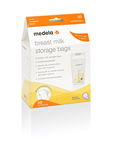 Medela 80411 - Bolsas de almacenamiento para conservar y congelar leche materna Medela, 50 unidades