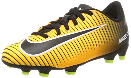 Nike Jr Mercurial Vortex III FG, Botas de fútbol Unisex niños, Naranja (Laser Orange/Black/White/Volt), 36 EU