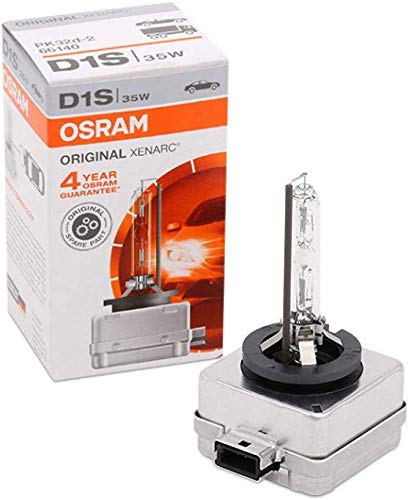 OSRAM XENARC ORIGINAL D1S HID, lámpara de xenón, lámpara de descarga, calidad de equipamiento original (OEM), 66140, estuche (1 unidad)