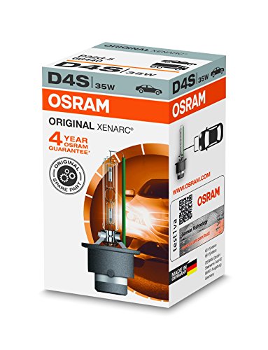 OSRAM XENARC ORIGINAL D4S HID, lámpara de xenón, lámpara de descarga, calidad de equipamiento original (OEM), 66440, estuche (1 unidad) OSRAM XENARC ORIGINAL D4S HID, lámpara de xenón, lámpara de descarga, calidad de equipamiento original (OEM), 66440, estuche (1 unidad)