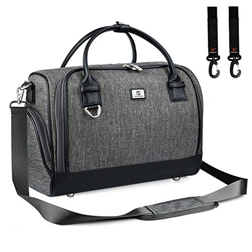 Pomelo Best Bolso Cambiador Bebé de Pañales | Gran Capacidad de bolso | Impermeable | con 2 Ganchos Carrito de Bebé y Cambiador portatil de pañales como regalo para usted (Gris Oscuro) Pomelo Best Bolso Cambiador Bebé de Pañales | Gran Capacidad de bolso | Impermeable | con 2 Ganchos Carrito de Bebé y Cambiador portatil de pañales como regalo para usted (Gris Oscuro)