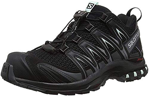 Salomon XA Pro 3D W Zapatillas de trail running Mujer, Negro (Black/Magnet/Fair Aqua), 38 EU (5 UK)