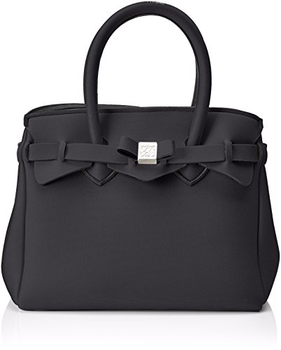 SAVE MY BAG Petite Miss - Bolso de mano para mujer, 26 x 23 x 13 cm Negro Size: 26x23x13 cm (W x H x L)