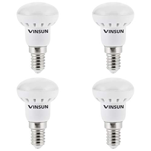 VINSUN® 4 x E14 LED 3W - Equivale de 25W - Calido Blanca - 250lm, LED E14 R39