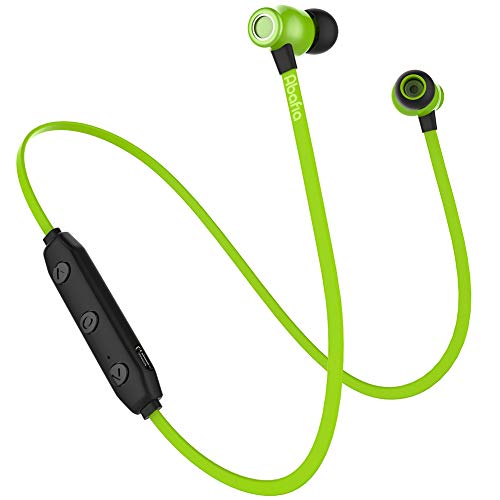 Abafia Auriculares Bluetooth, Auricular Deportivo Inalámbricos Auriculares Bluetooth V5.0 con Magnética Diseño In-Ear para iPhone XR/XS/Huawei P30 / P30 Pro/Samsung S9 / S8 / Xiaomi (Verde)
