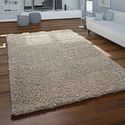 Alfombra De Pelo Largo, Shaggy para Salón, Suave Mullida Duradera Resistente, tamaño:120x170 cm, Color:Beisbolario