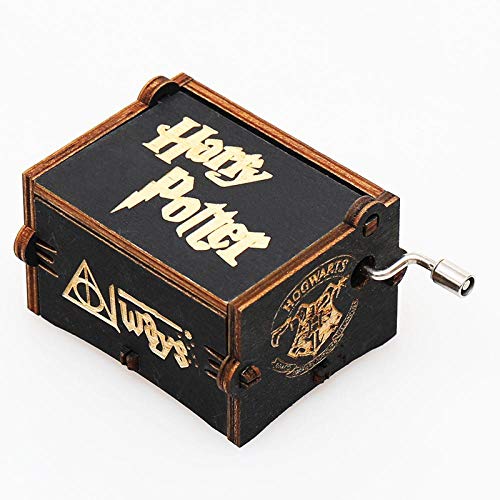 Antique style Harry Potter Caja De Música De Navidad De Niñas 18 Tallado En Láser Artesanal Cumpleaños Día De San Valentín