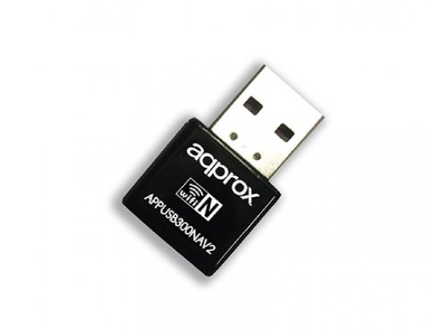 Approx APPUSB300NAV2 - Adaptador inalámbrico N (300Mbps, Nano USB)