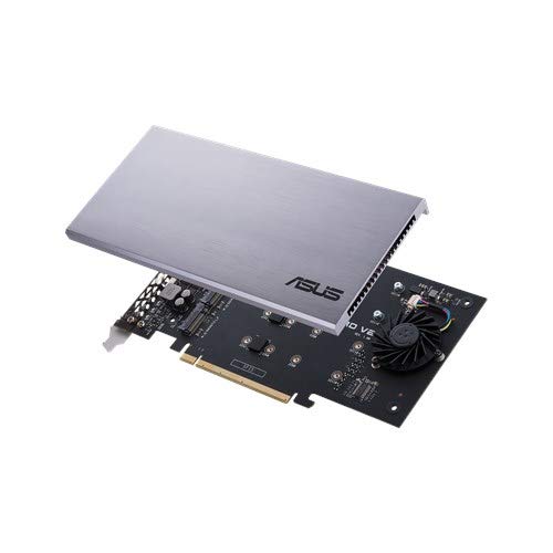 ASUS Hyper M.2 X16 Card V2 Tarjeta y Adaptador de Interfaz Interno - Accesorio (PCIe, M.2, PCIe 3.0, 128 Gbit/s, 202 mm, 13 mm)