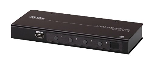 Aten VS481C Interruptor de Video HDMI - Switch de vídeo (HDMI, Black, Metal, 60 Hz, 3 m, 18 Gbit/s)