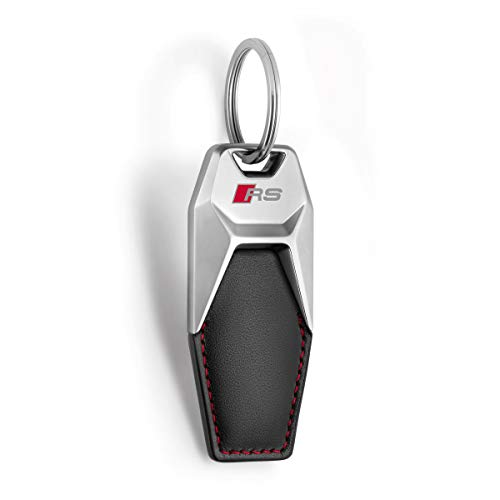 Audi collection 3181900701 Llavero de Piel para Audi RS, Negro/Plata Audi collection 3181900701 Llavero de Piel para Audi RS, Negro/Plata