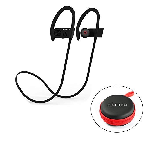 Auriculares Bluetooth, ZOETOUCH Auriculares Inalámbricos Bluetooth Deportivos In-Ear Manos Libre con Micrófono Anti-Sudor Reducción de Ruido para iPhone, iPad, Samsung, Nexus, Huawei, Xiaomi, OnePlus Auriculares Bluetooth, ZOETOUCH Auriculares Inalámbricos Bluetooth Deportivos In-Ear Manos Libre con Micrófono Anti-Sudor Reducción de Ruido para iPhone, iPad, Samsung, Nexus, Huawei, Xiaomi, OnePlus