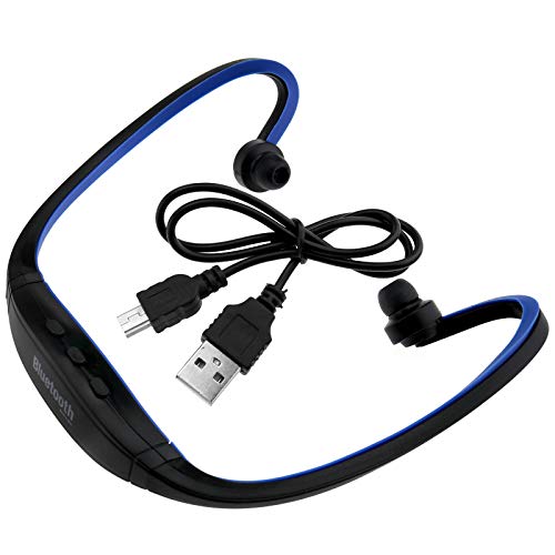 Auriculares estéreo inalámbricos Bluetooth deportivos con ranura para tarjeta SD para conducción, ciclismo, correr