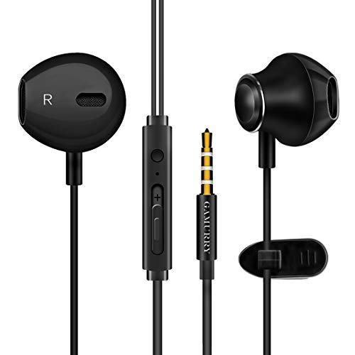 Auriculares,Auriculares con micrófono, Sistema de cancelación de Ruido y Sonido Envolvente. Compatibles con Apple,Samsung,Android y PC (Negro)