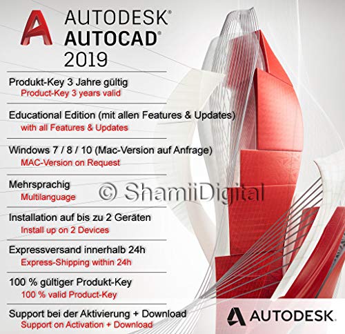 AutoDesk AutoCAD 2019 | Windows 64 bit | 1 year license | Fast Delivery