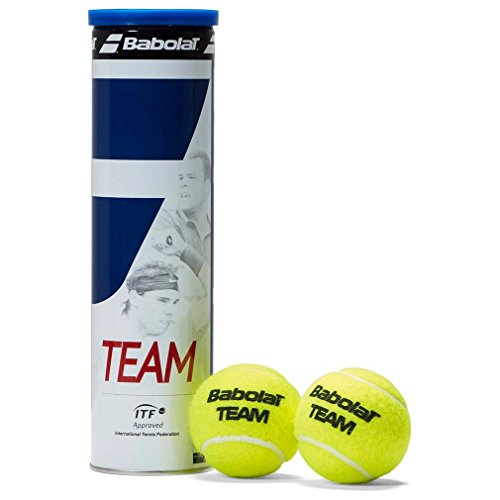 Babolat Tennisbälle Team 4er Dose Pelota de Tenis, Unisex Adulto, Amarillo, Talla Única