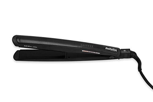 BaByliss ST327E - Plancha de pelo profesional, con recubrimiento Diamond Ceramic, 6 ajustes de temperatura de 140° C a 235° C, iónica, para cabello seco y húmedo