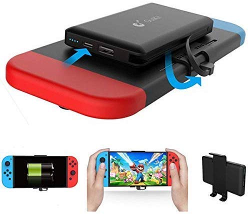 Banco de energía del cargador portátil de 10000 mAh para Nintendo Switch - Cargador de batería recargable extendido - Paquete de batería de respaldo de viaje compacto para Nintendo Switch por TIANG