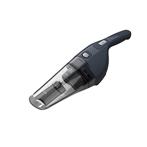 Black+Decker NVB-215-WA Aspirador de mano ciclónico inalámbrico, batería de litio, sólidos, 7.2 V, 11 W, 0.37 litros, 78 Decibelios, Gris