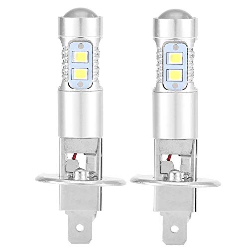 Bombillas para Luces Delanteras, 2x H1 6000K Super White 100W LED Lámparas para Luces Delanteras Kit de Luces Antiniebla