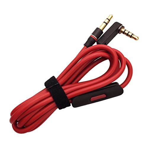 Cable de audio con control de voz y micrófono de repuesto para auriculares Monster Beats de Dr. Dre, Solo/Solo HD/Studio/Mixr/Detox/Pro. Cable de audio con control de voz y micrófono de repuesto para auriculares Monster Beats de Dr. Dre, Solo/Solo HD/Studio/Mixr/Detox/Pro.