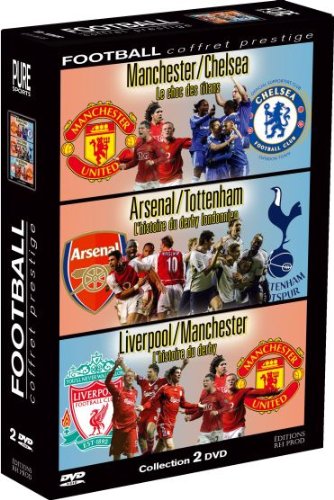 Coffret Les grands duels anglo-saxons : Manchester/Chelsea - Arsenal/Tottenham - Liverpool/Manchester [Francia] [DVD]