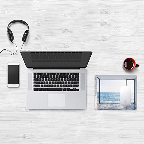 Comfortable Mouse Pad 32x25 cm,Decoración blanca, Apartamento loft moderno urbano vacío con vista al mar soleado al,Base de Goma Antideslizante Wipe Washable para Gamers Ordenador, PC y Laptop32x25 cm Comfortable Mouse Pad 32x25 cm,Decoración blanca, Apartamento loft moderno urbano vacío con vista al mar soleado al,Base de Goma Antideslizante Wipe Washable para Gamers Ordenador, PC y Laptop32x25 cm