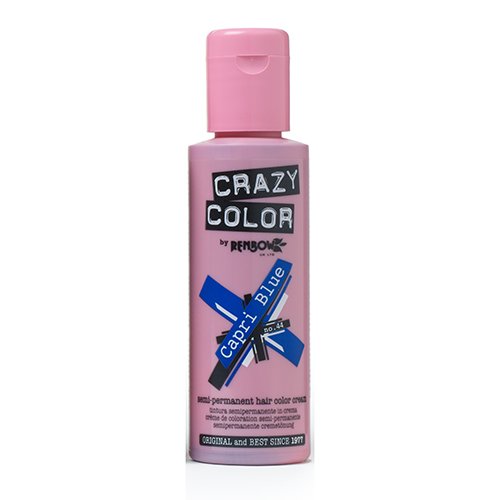 Crazy Color Capri Blue Nº 44 Crema Colorante del Cabello Semi-permanente Crazy Color Capri Blue Nº 44 Crema Colorante del Cabello Semi-permanente