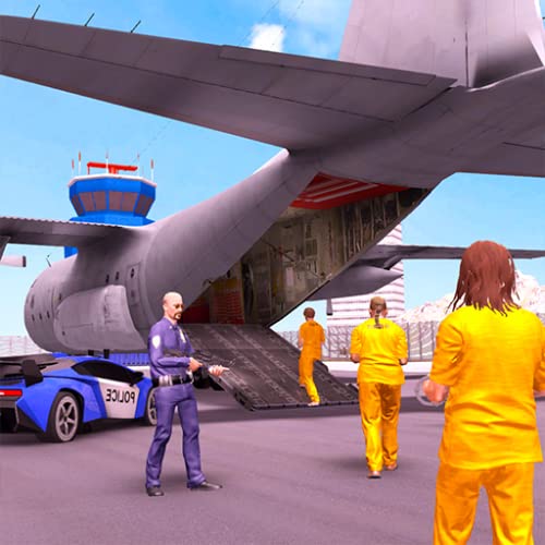 Crime Town Jail Prisoners Transporter Plane : Police Bus Driving Pro Parking Adventure Robber Car Chase Rush Simulator Best Free Game 2019