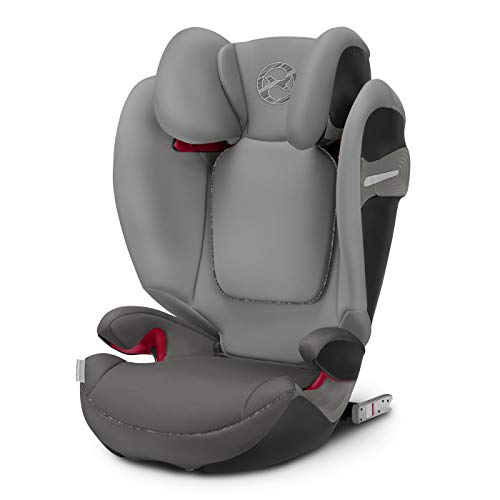 Cybex Gold - Silla de coche Solution S-Fix, para coches con y sin Isofix, Grupo 2/3 (15-36 kg), Desde los 3 hasta los 12 años aprox., Gris (Manhattan Grey)