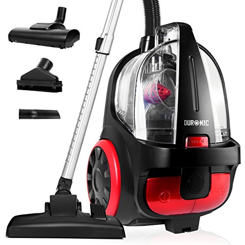 Duronic VC5010 Aspiradora sin Bolsa - Aspirador de Trineo Ciclónico y Compacto de 500 W con Cepillo para Tapicería y Suelos Duros - Clase Energética A+ Duronic VC5010 Aspiradora sin Bolsa - Aspirador de Trineo Ciclónico y Compacto de 500 W con Cepillo para Tapicería y Suelos Duros - Clase Energética A+
