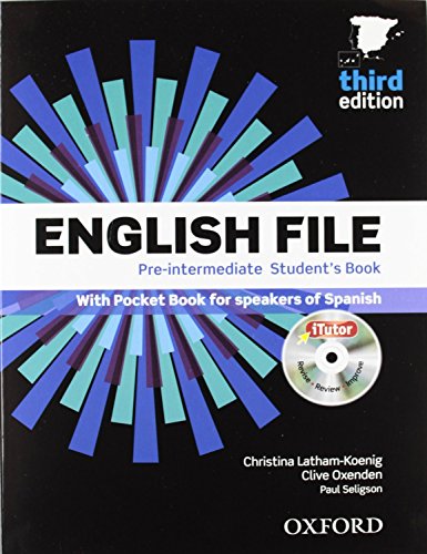 English file pre-intermediate Student´s Book + Printed Workbook with Key + Online Skills Practice, 3 Edition (English File Third Edition) - 9780194598934