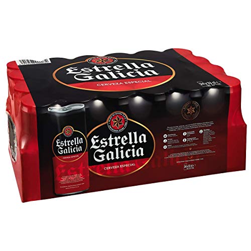 Estrella Galicia Cerveza - Paquete de 24 x 330 ml - Total: 7.92 L Estrella Galicia Cerveza - Paquete de 24 x 330 ml - Total: 7.92 L