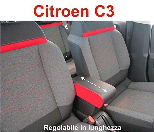 Filocar Design Reposabrazos para Citroën C3 Race Edition