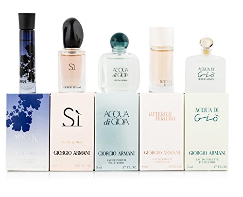 Giorgio Armani Miniature Confezione Regalo 3ml Armani Code EDP + 7ml Si EDP + 5ml Acqua di Gioia EDP + 4ml Mania EDP + 5ml Acqua di Gio EDT