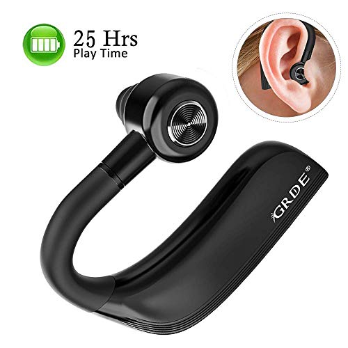 GRDE Manos Libres Bluetooth Auricular Inalámbricos Bluetooth Auricular Bluetooth In-Ear con 25 Horas de Tiempo de Conversación HD Micrófono Cancelación de Ruido para Smartphone